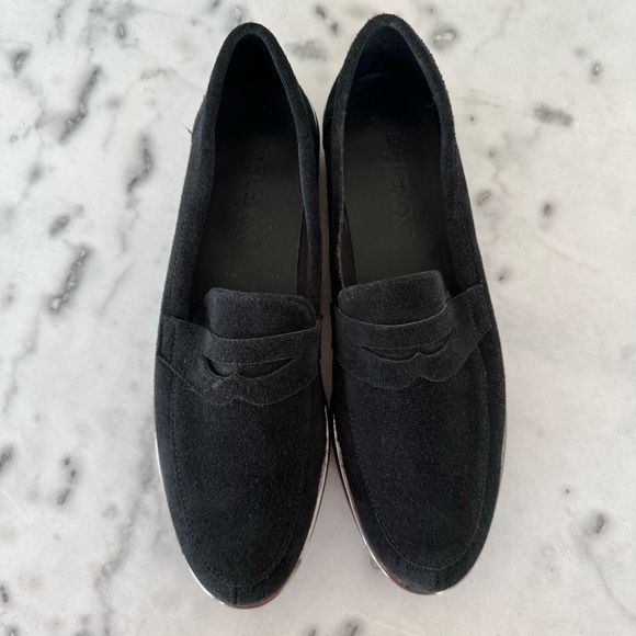 FLEXX Suede Leather Loafer Black Size 39 - Picture 6 of 10